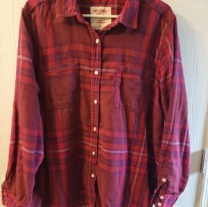 Flannel Button Down Top